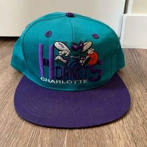 Vintage NBA Charlotte Hornets SnapBack Hat *RARE*